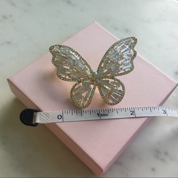 Sale $12 Firm! Butterfly Rhinestone Hairpin, barrette style - Picture 14 of 14